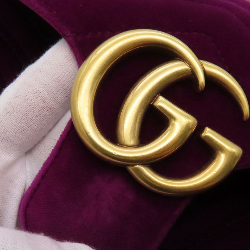 グッチ チェーンショルダーバッグ GGマーモント ベロア 443497 GUCCI バッグ