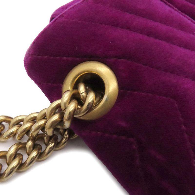 グッチ チェーンショルダーバッグ GGマーモント ベロア 443497 GUCCI バッグ