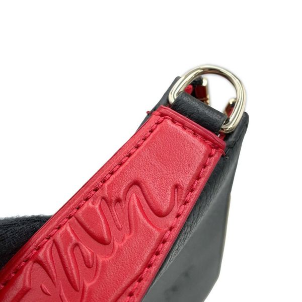 クリスチャン・ルブタン チェーンショルダーバッグ LOUBILA ルビラ カーフレザー 1225230 Christian Louboutin 黒