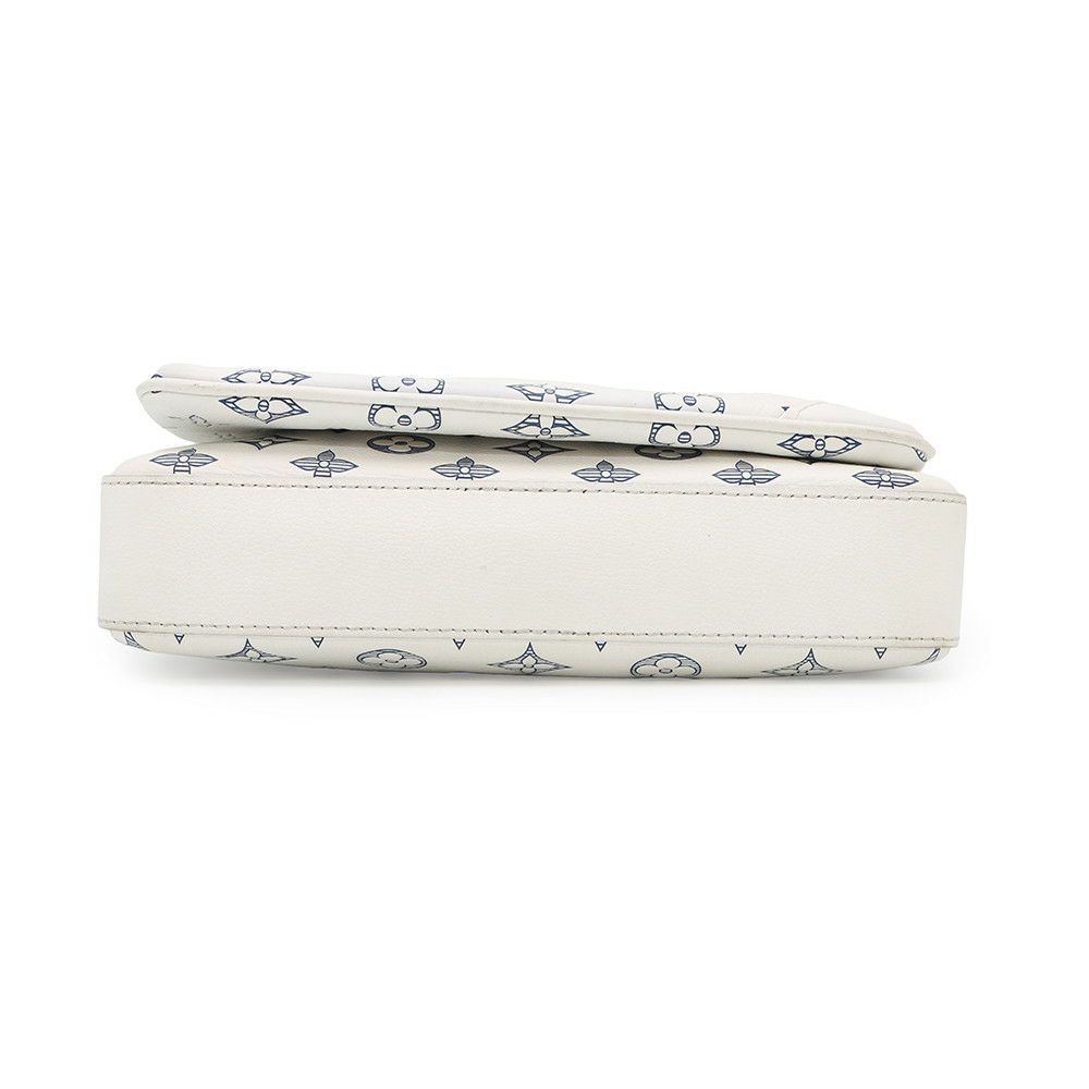 ルイヴィトン ショルダーバッグ モノグラム・シャドウ トリオ・メッセンジャー M24754 LOUIS VUITTON 白