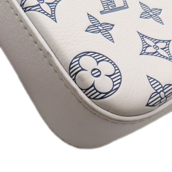 ルイヴィトン ショルダーバッグ モノグラム・シャドウ トリオ・メッセンジャー M24754 LOUIS VUITTON 白