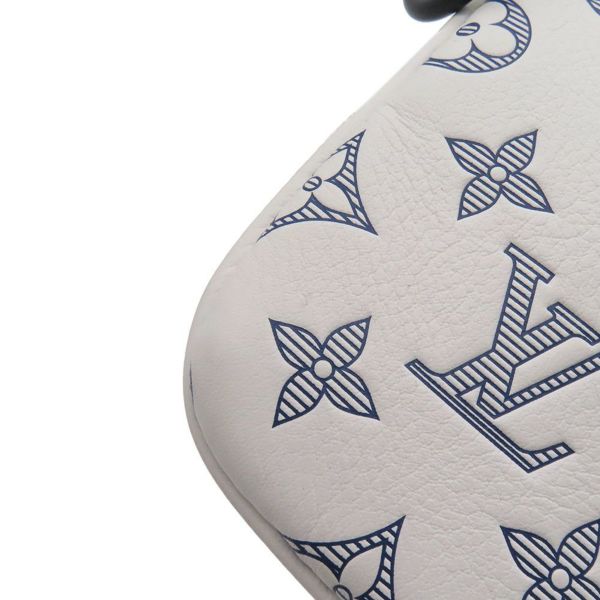 ルイヴィトン ショルダーバッグ モノグラム・シャドウ トリオ・メッセンジャー M24754 LOUIS VUITTON 白