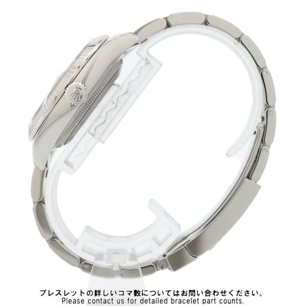 ロレックス デイトジャスト36 SS/K18WG ランダムシリアル ルーレット 126234 ROLEX 腕時計 スレート文字盤 ローマン