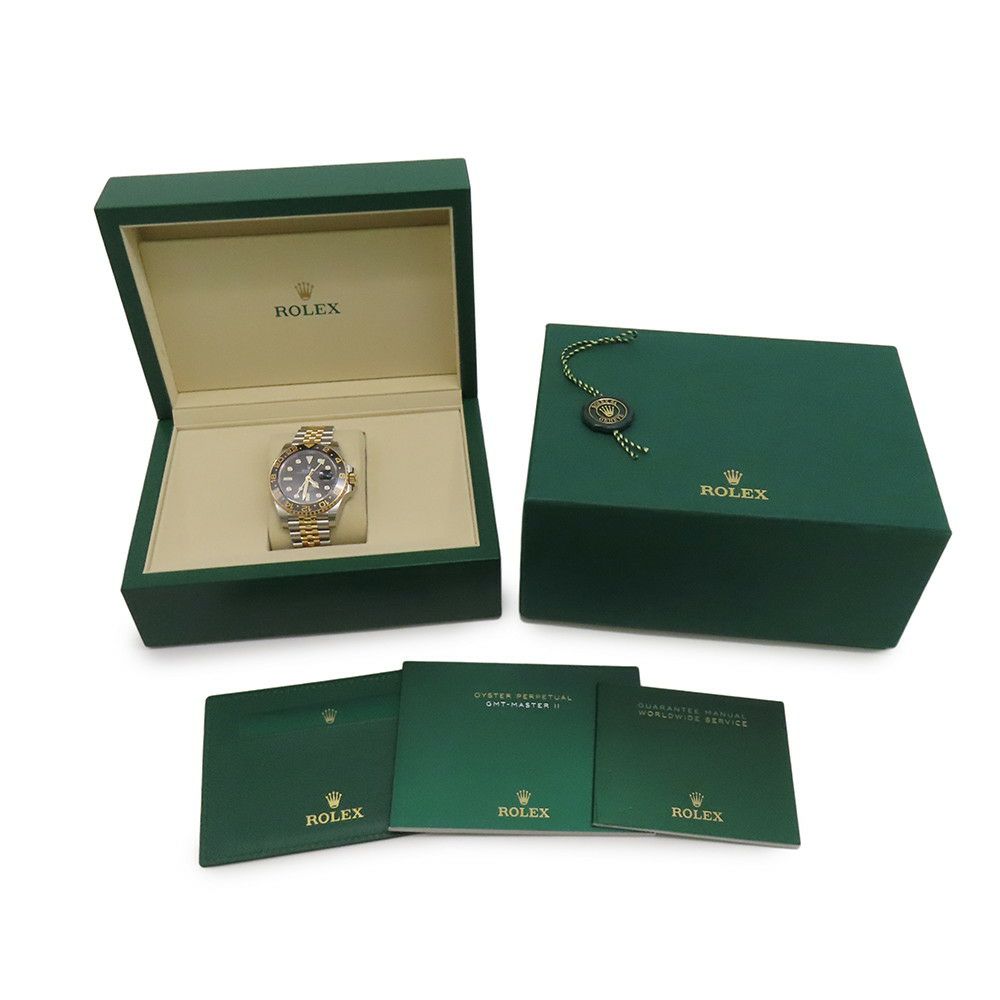 ロレックス GMTマスター2 ランダムシリアル ルーレット 126713GRNR ROLEX 腕時計 黒文字盤