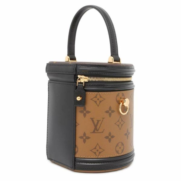 ルイヴィトン ハンドバッグ モノグラム・リバース カンヌ M43986 LOUIS VUITTON バニティバッグ 2wayショルダー 黒 ブラック