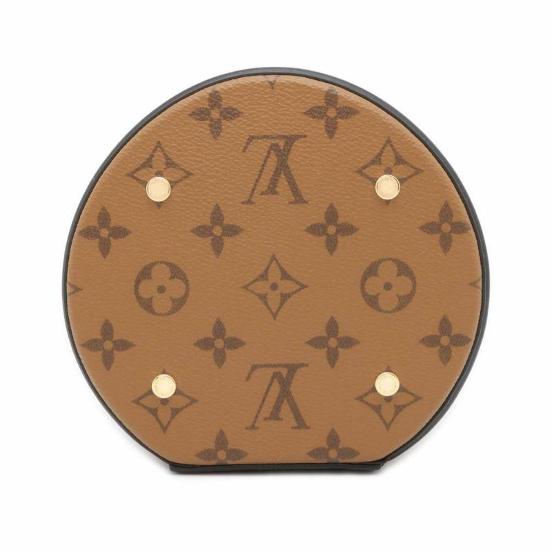 ルイヴィトン ハンドバッグ モノグラム・リバース カンヌ M43986 LOUIS VUITTON バニティバッグ 2wayショルダー 黒 ブラック