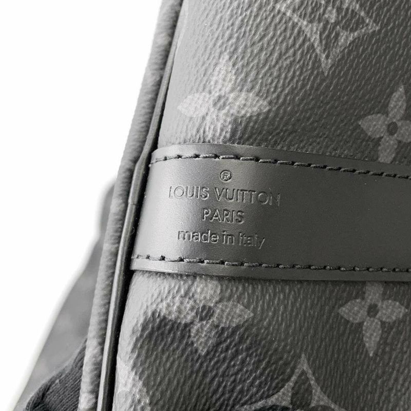 ルイヴィトン ボストンバッグ モノグラム・エクリプス キーポル・バンドリエール55 M40605 トラベルバッグ 旅行 ブラック 黒