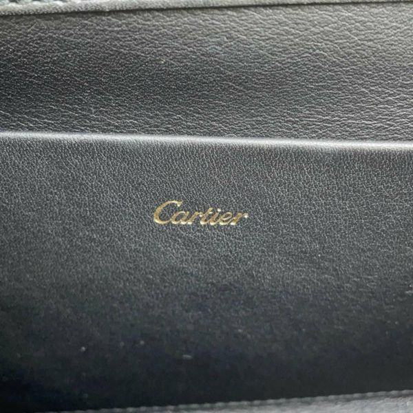 カルティエ クラッチバッグ パンって―ル ドゥ カルティエ レザー L1001923 Cartier 2wayチェーンショルダーバッグ ハンド 黒