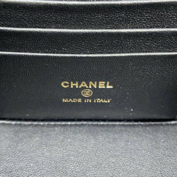 シャネル チェーンショルダーバッグ マトラッセ ココマーク ヴァニティケース ラムスキン AP2199 CHANEL バッグ ポシェット 黒