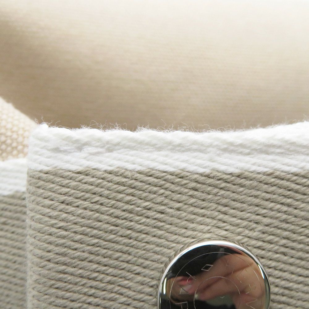 エルメス ポーチ ブリッド・ア・ブラックPM ベージュ/シルバー金具 キャンバス HERMES バッグ 小物入れ