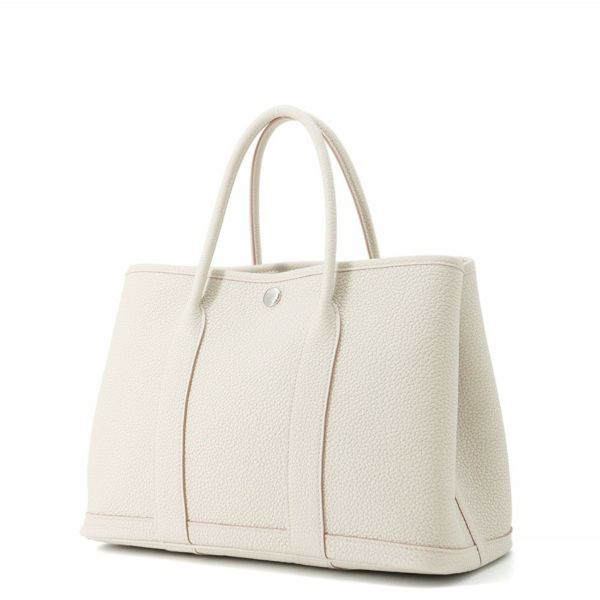 エルメス トートバッグ ガーデンパーティTPM ベトン/シルバー金具 ネゴンダ K刻印