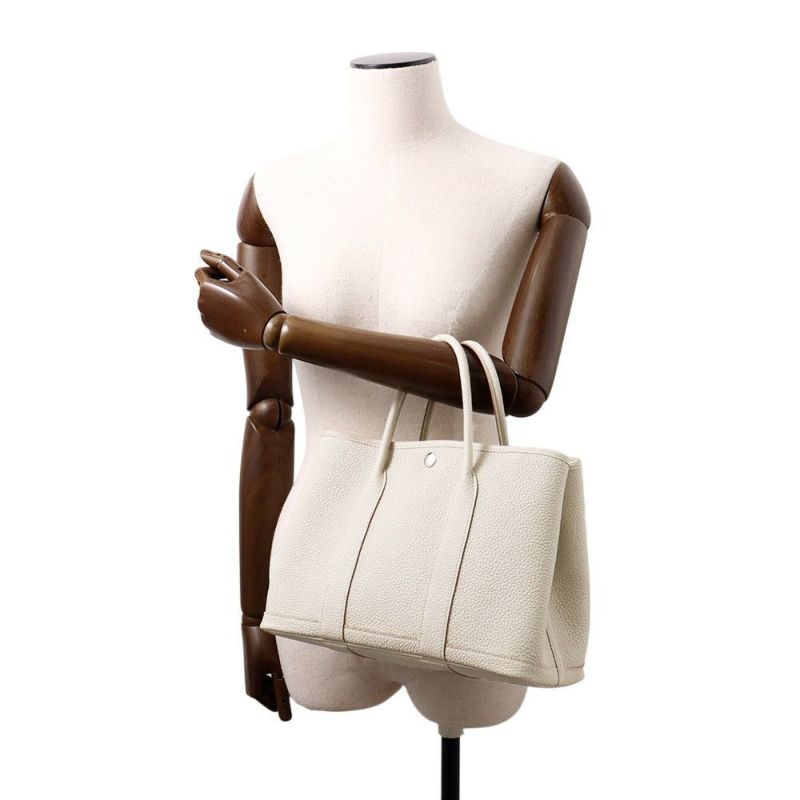 エルメス トートバッグ ガーデンパーティTPM ベトン/シルバー金具 ネゴンダ K刻印