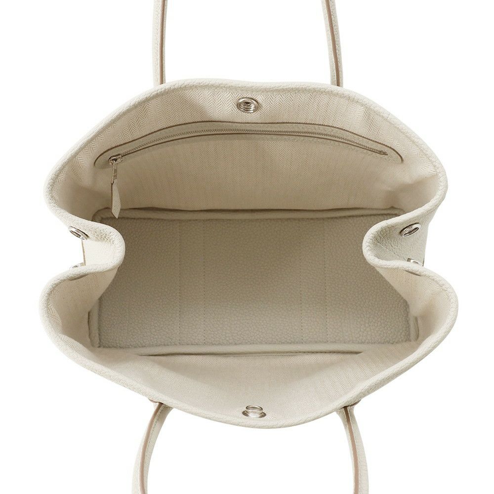 エルメス トートバッグ ガーデンパーティTPM ベトン/シルバー金具 ネゴンダ K刻印