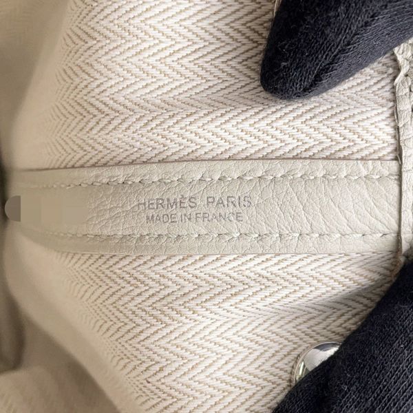 エルメス トートバッグ ガーデンパーティTPM ベトン/シルバー金具 ネゴンダ K刻印