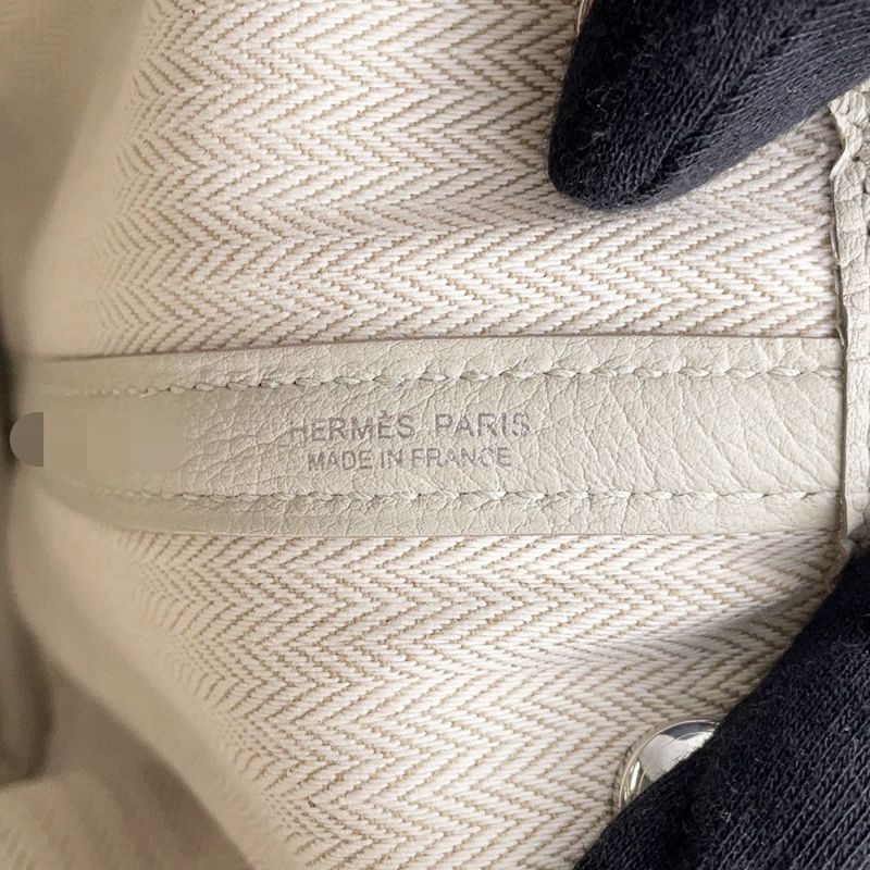 エルメス トートバッグ ガーデンパーティTPM ベトン/シルバー金具 ネゴンダ K刻印