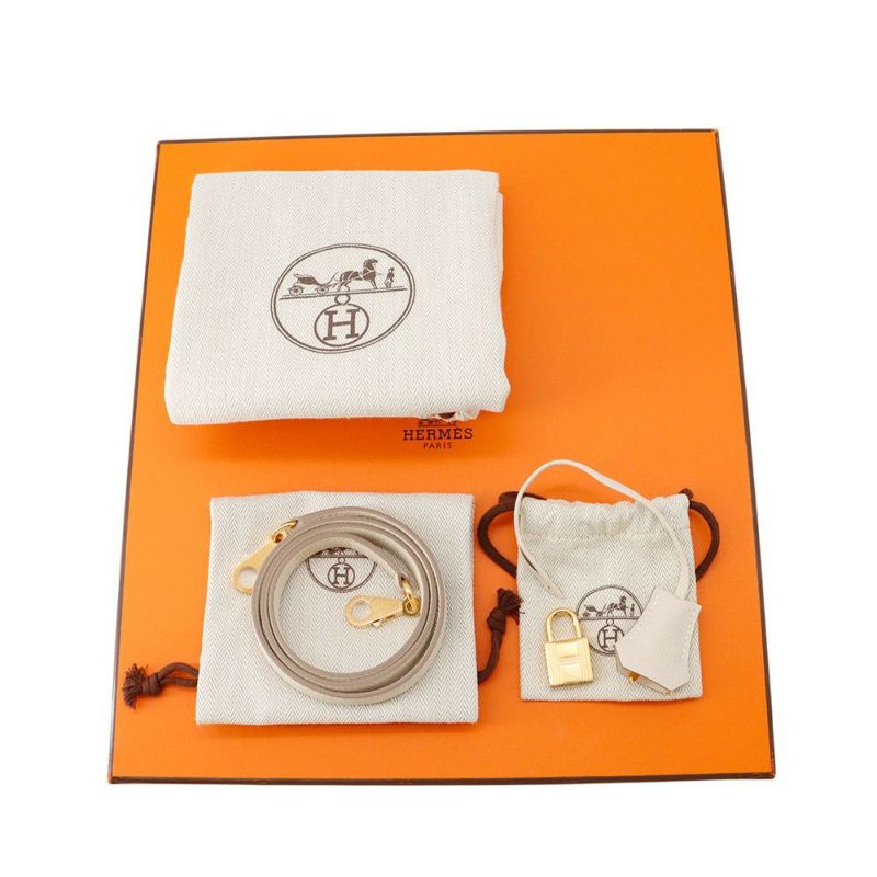 エルメス ハンドバッグ ケリー28 内縫い クレ/ゴールド金具 トゴ B刻印 2wayショルダー