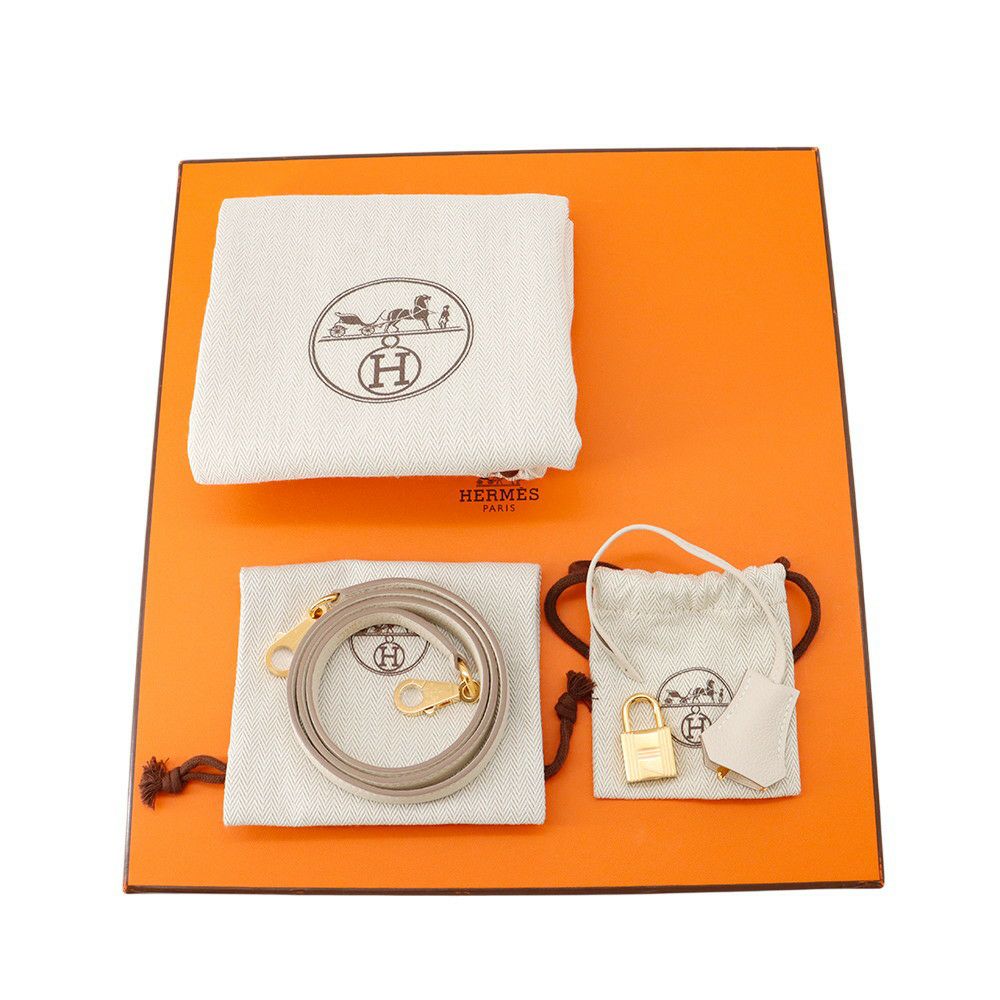 エルメス ハンドバッグ ケリー28 内縫い クレ/ゴールド金具 トゴ B刻印 2wayショルダー