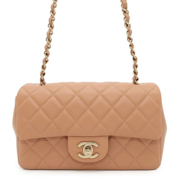 シャネル チェーンショルダーバッグ ココマーク ミニ マトラッセ ラムスキン A69900 CHANEL フラップ