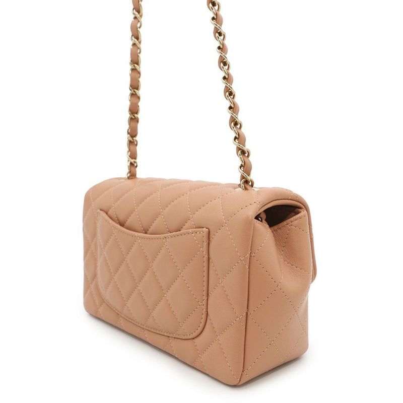 シャネル チェーンショルダーバッグ ココマーク ミニ マトラッセ ラムスキン A69900 CHANEL フラップ