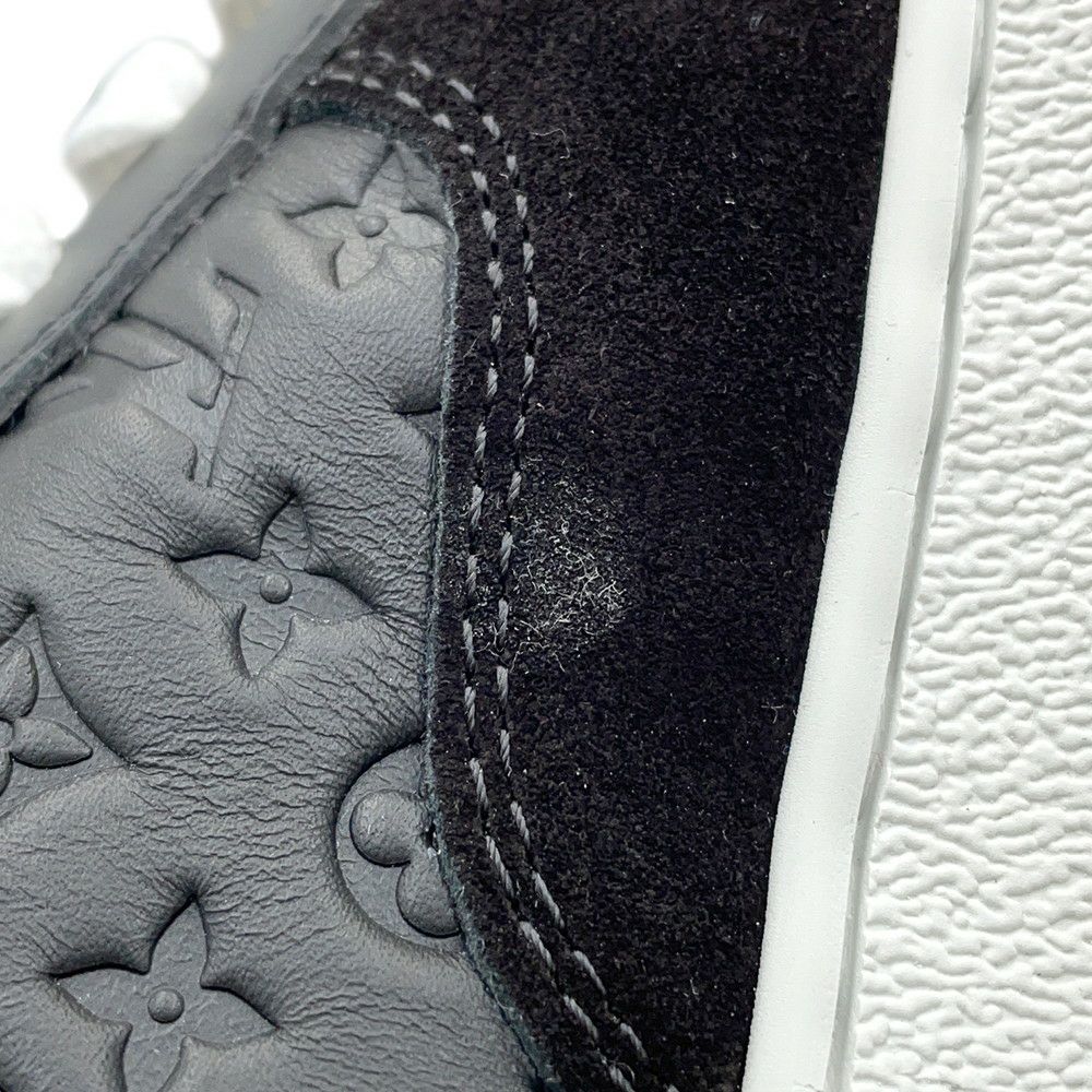 ルイヴィトン スニーカー モノグラム LV スタジアム レディースサイズ38 LOUIS VUITTON 靴 黒 ブラック