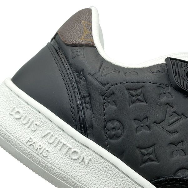 ルイヴィトン スニーカー モノグラム LV スタジアム レディースサイズ38 LOUIS VUITTON 靴 黒 ブラック