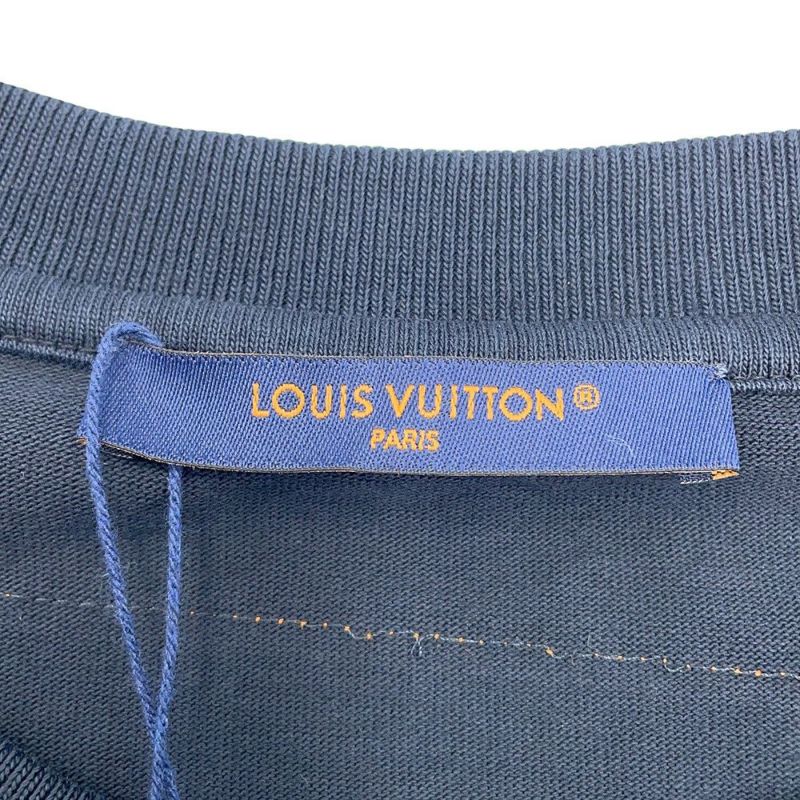 ルイヴィトン Tシャツ インサイドアウト 半袖 メンズサイズXXL LOUIS VUITTON トップス ネイビー