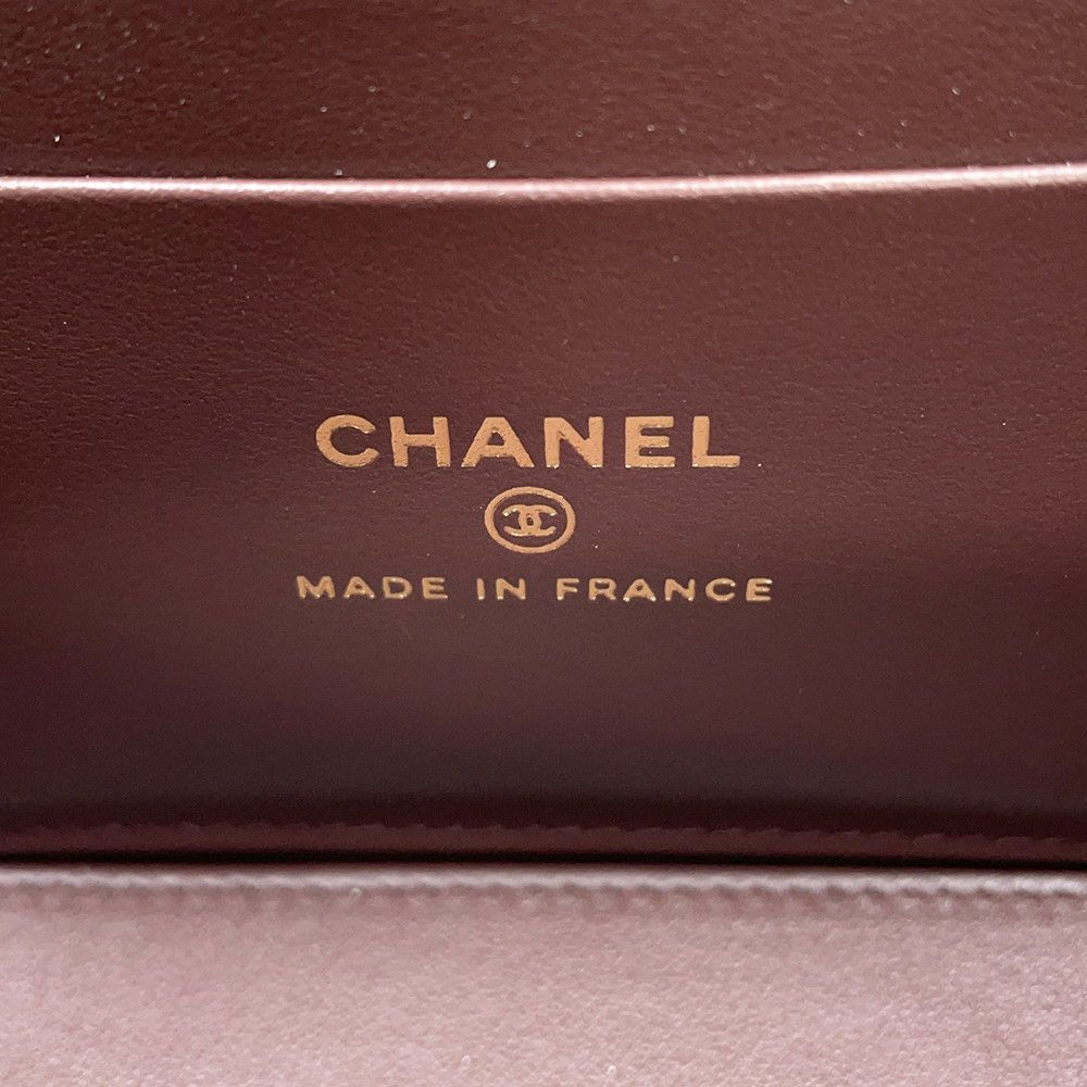 シャネル チェーンショルダーバッグ バニティケース ココマーク マトラッセ キャビアスキン AP1341 CHANEL 黒