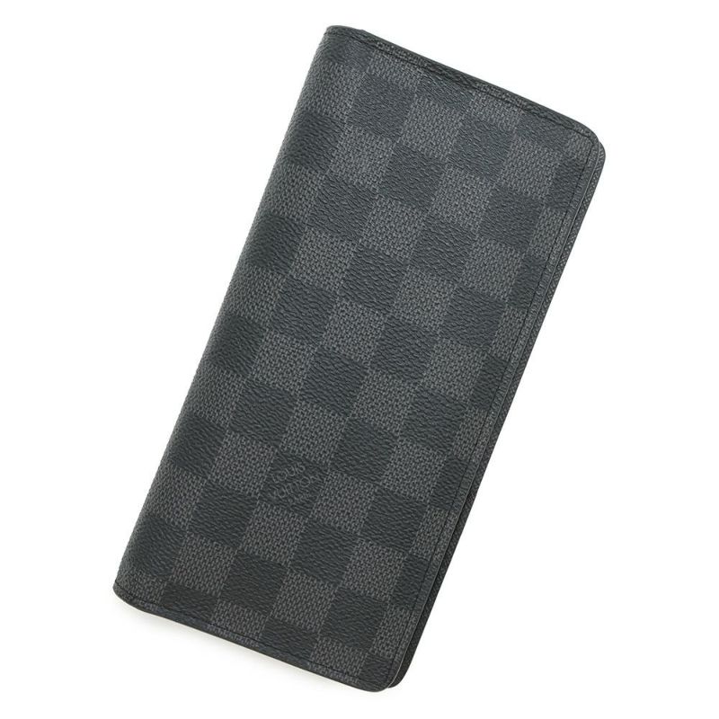 イヴィトン 長財布 ダミエ・グラフィット ポルトフォイユ・ブラザ N62665 LOUIS VUITTON 黒 ブラック