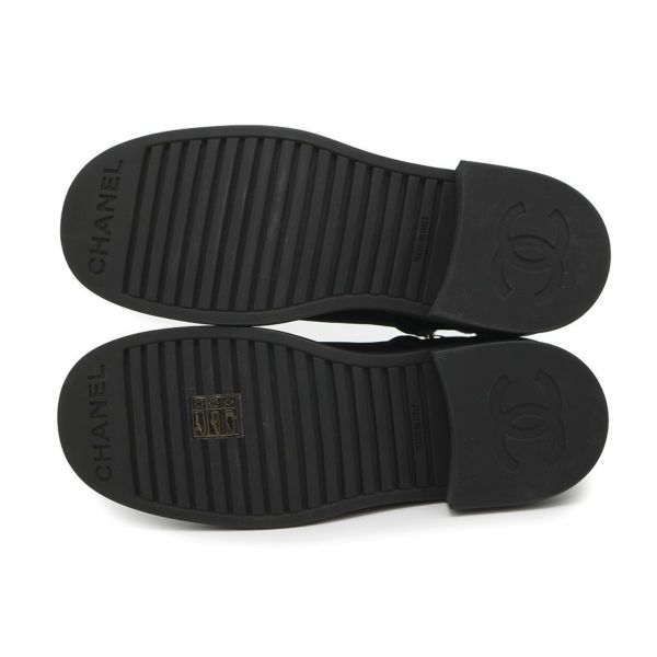 シャネル ショートブーツ ココマーク スエード レディースサイズ37C CHANEL 靴 黒
