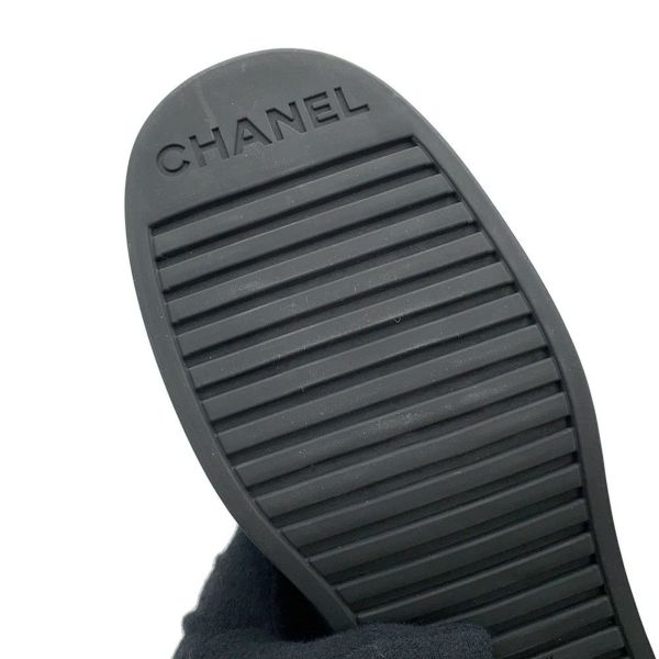 シャネル ショートブーツ ココマーク スエード レディースサイズ37C CHANEL 靴 黒