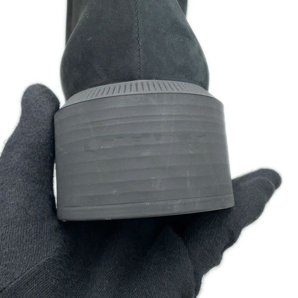 シャネル ショートブーツ ココマーク スエード レディースサイズ37C CHANEL 靴 黒