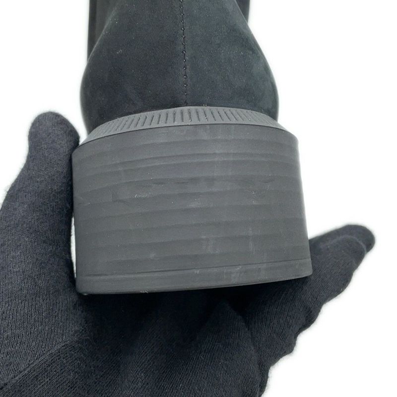 シャネル ショートブーツ ココマーク スエード レディースサイズ37C CHANEL 靴 黒