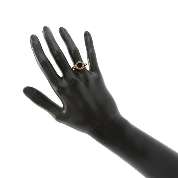 ブルガリ リング ブルガリ・ブルガリ フリップリング オニキス マザーオブパール K18PGピンクゴールド サイズ51 347769 BVLGARI 指輪