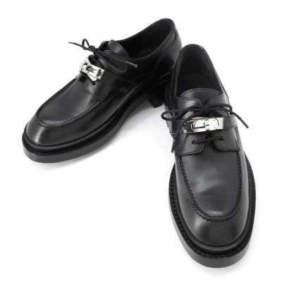エルメス モカシン オノレ カーフレザー パリバックル メンズサイズ40 1/2 HERMES 靴 黒 | 中古・新品ブランド販売ギャラリーレア公式通販