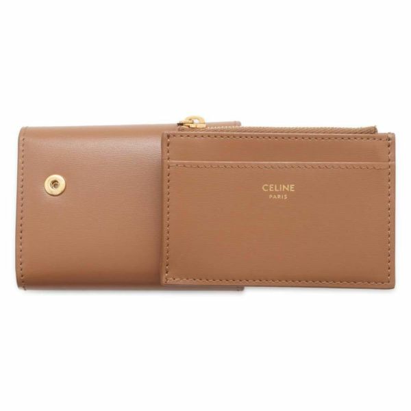 セリーヌ 三つ折り財布 トリオンフ コンパクトウォレット コインケース付 10I653 CELINE 財布