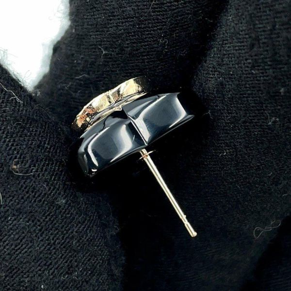 シャネル ピアス ココマーク ラインストーン ハート B22 B AB9377 CHANEL アクセサリー 黒