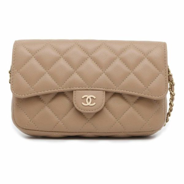 シャネル チェーンウォレット マトラッセ ココマーク キャビアスキン AP2096 CHANEL 財布 フラップフォンケース バッグ