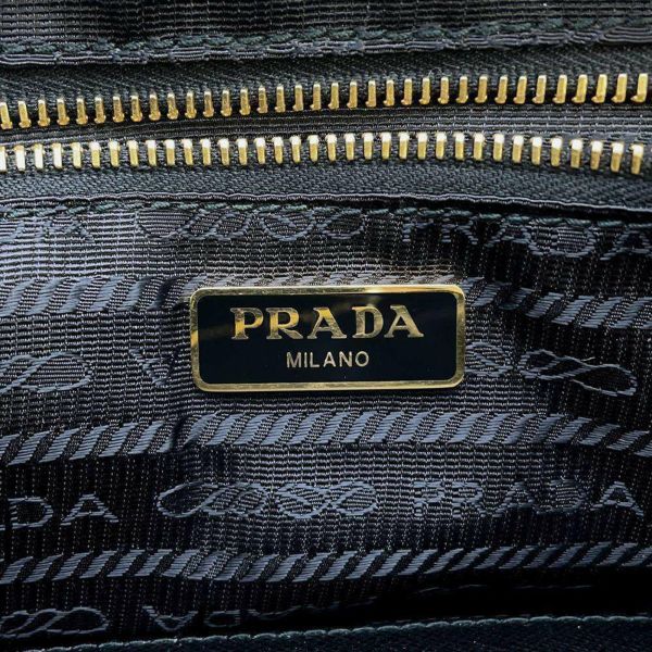 プラダ ショルダーバッグ サフィアーノ レザー ナイロン 1DH058 PRADA バッグ 黒