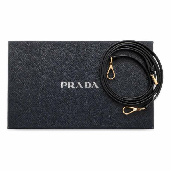 プラダ ショルダーバッグ サフィアーノ レザー ナイロン 1DH058 PRADA バッグ 黒