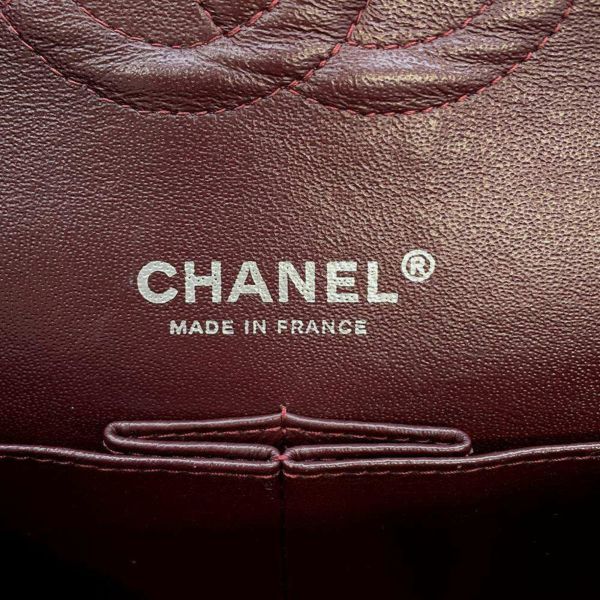 シャネル チェーンショルダーバッグ マトラッセ25 ココマーク ラムスキン ダブルチェーン A01112 CHANEL 黒