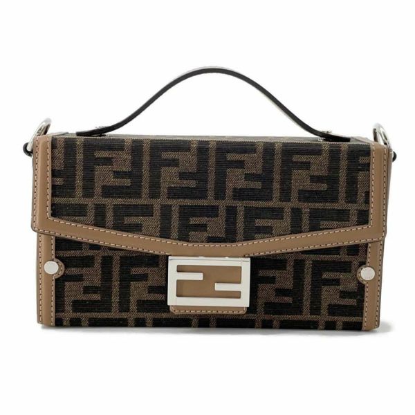 フェンディ ショルダーバッグ FFロゴ ソフトトランク バゲット 7VA565 FENDI バッグ 2wayハンドバッグ