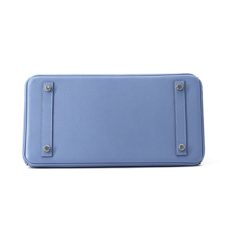 エルメス バーキン30 アズール/シルバー金具 エプソン D刻印 HERMES Birkin ハンドバッグ