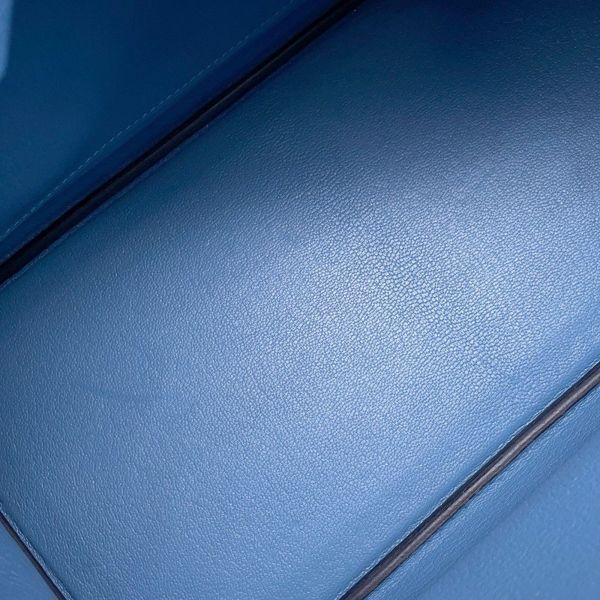 エルメス バーキン30 アズール/シルバー金具 エプソン D刻印 HERMES Birkin ハンドバッグ