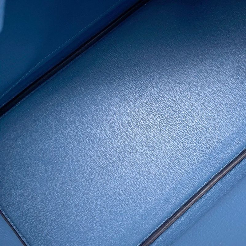 エルメス バーキン30 アズール/シルバー金具 エプソン D刻印 HERMES Birkin ハンドバッグ