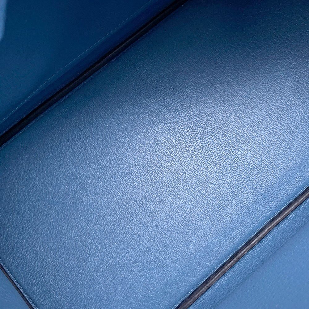 エルメス バーキン30 アズール/シルバー金具 エプソン D刻印 HERMES Birkin ハンドバッグ
