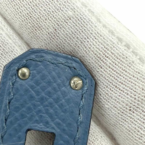 エルメス バーキン30 アズール/シルバー金具 エプソン D刻印 HERMES Birkin ハンドバッグ
