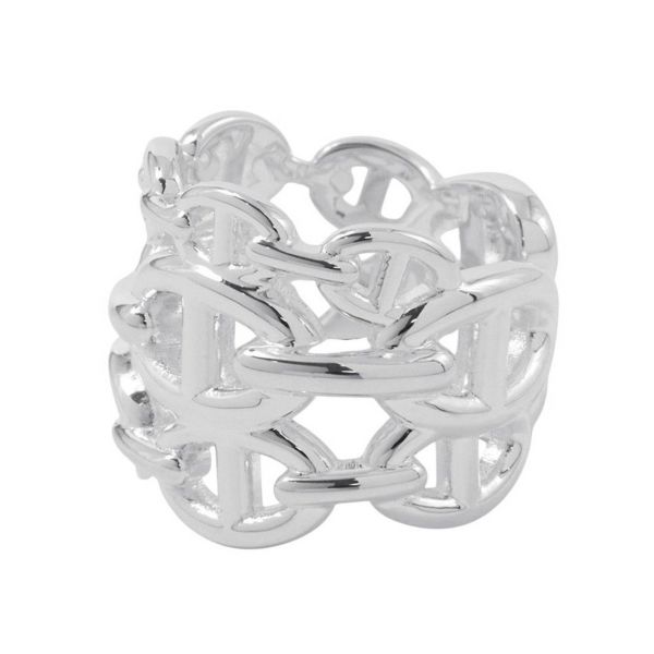 エルメス リング シェーヌダンクル アンシェネGM Enchainee SV925シルバー リングサイズ55 HERMES 指輪