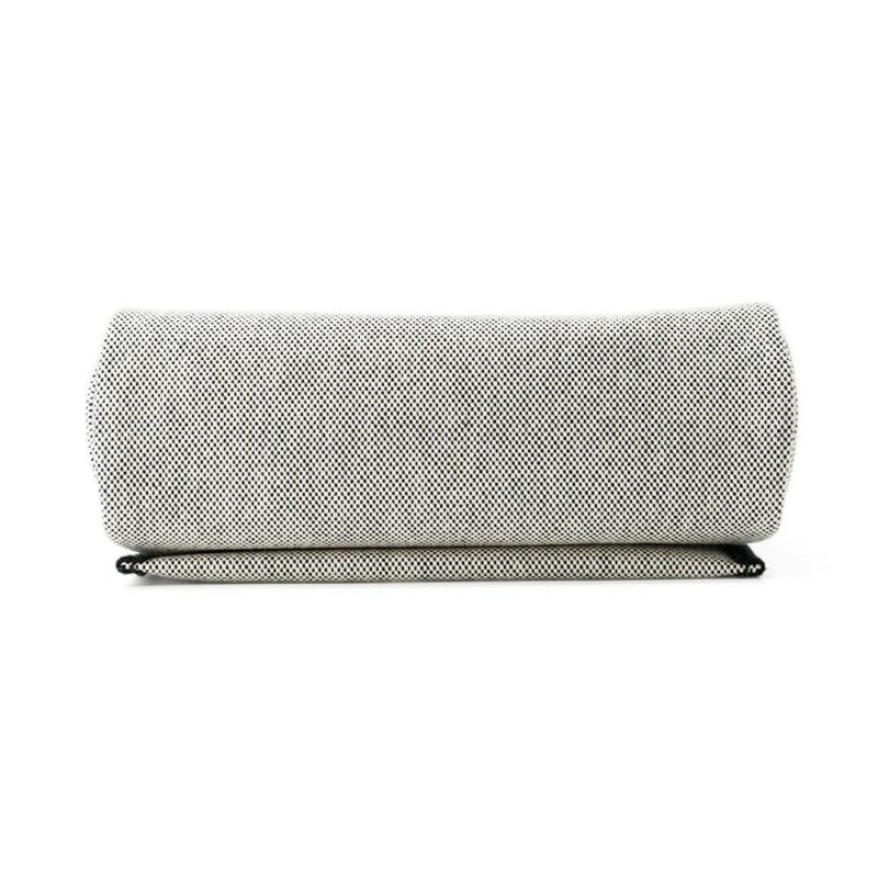 エルメス ショルダーバッグ エールバッグジップ ミニ ブラック/エクリュ/シルバー金具 トワルミリタリー/ヴァッシュハンター K刻印 黒