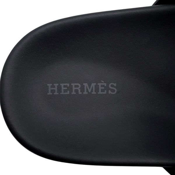 エルメス サンダル シプレ レザー スタッズ レディースサイズ37 HERMES 靴 黒