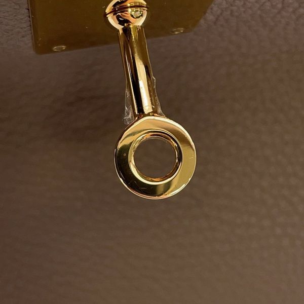 エルメス バーキン35 エトゥープ/ゴールド金具 トゴ O刻印 HERMES Birkin ハンドバッグ